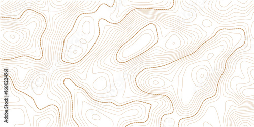 Golden line art background vector. Mountain topographic terrain map background with gold lines texture. Design illustration for wall art, fabric, packaging, web, banner, app, wallpaper.
