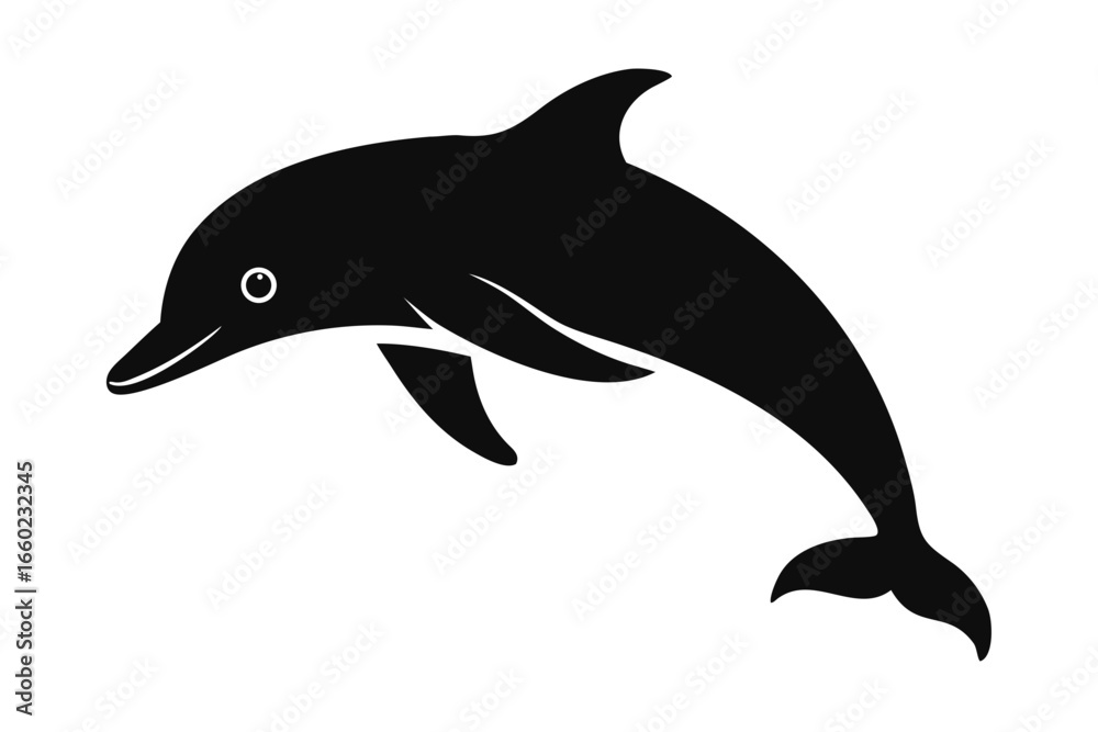 Obraz premium Ganges River Dolphin Silhouette Isolated Transparent Vector for National Wildlife Day Celebration