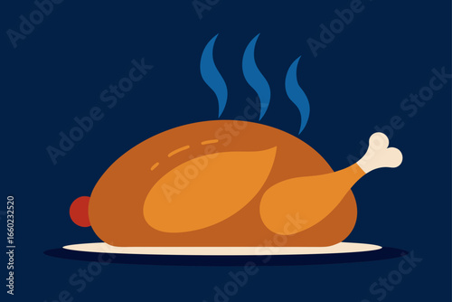 vector illustration of a chicken