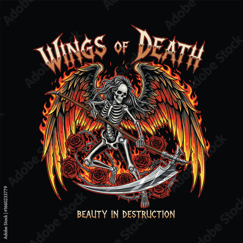 Death Angel with Burning Wings