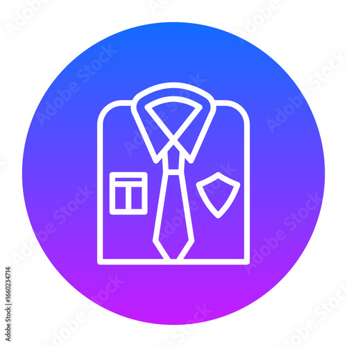 Police Uniform Vector Icons
