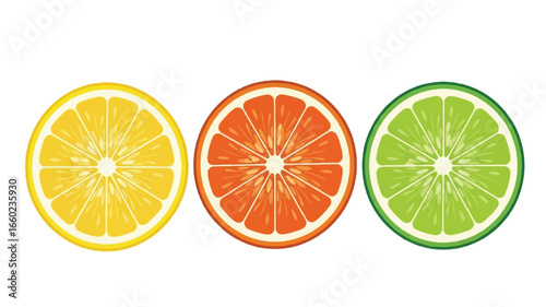 Vibrant lemon slice with water droplets and leaves