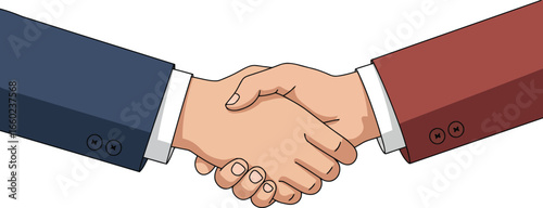 Business partnership handshake agreement deal success