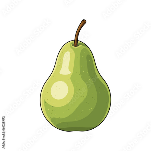 pear isolated on white background