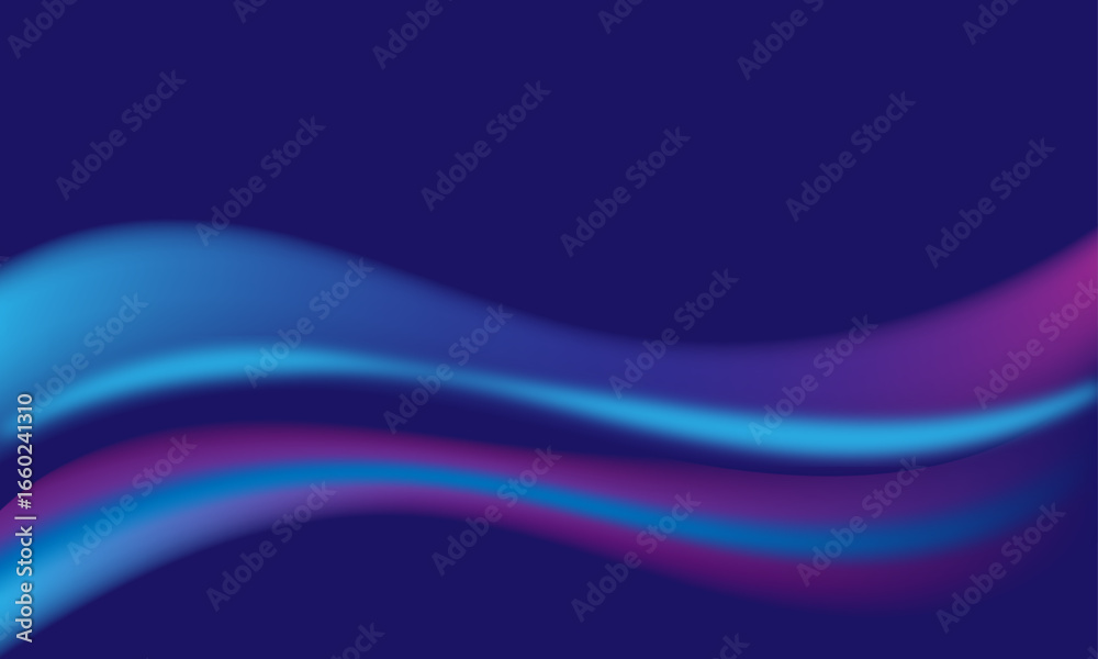 Fototapeta premium Abstract digital background with smooth flowing gradient waves on a vibrant backdrop. Modern futuristic design perfect for wallpaper, presentation, or creative projects