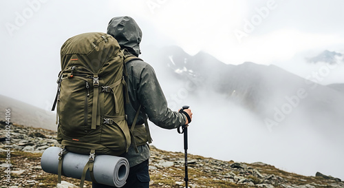 The focus is on the human element against the powerful, natural backdrop.
