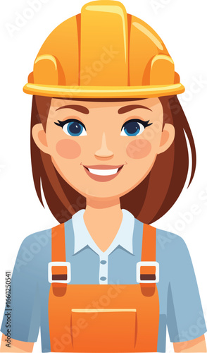 Smiling Female Construction Professional Portrait