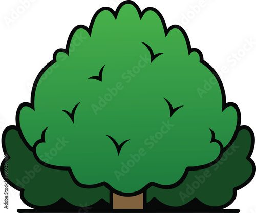  bush vector illustration