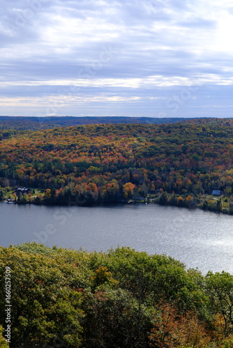  Scenic Autumn Landscape of Algonquin Provincial Park, Muskoka in Ontario, Canada