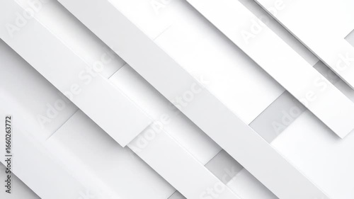 Wallpaper Mural Dynamic White Geometric Shapes: Abstract Modern Background Animation Torontodigital.ca