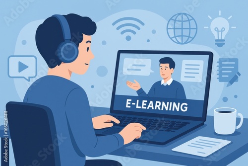 Engaging in E-Learning: A Student's Journey Through Online Education and Digital Knowledge
