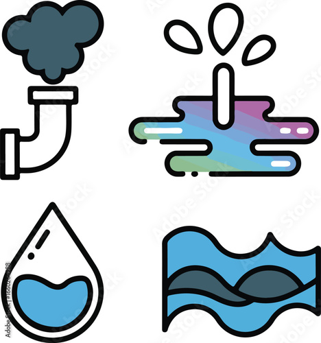 World lake day environmental awareness illustration