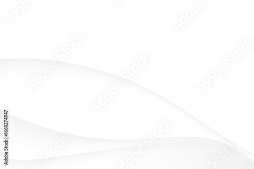 White soft abstract waves background minimalist curve design