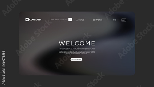 Modern website template welcomes visitors with professional design and seamless navigation