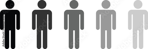 Male Human Figure Vector Icon