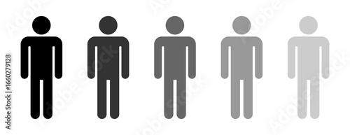 Male Human Figure Vector Icon