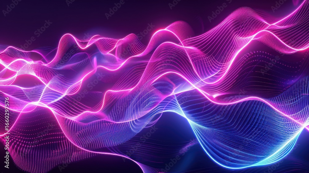 Naklejka premium Abstract vibrant wave background