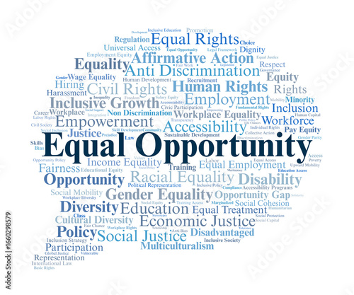 Fotografía Equal Opportunity Word Cloud