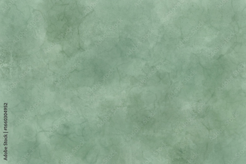 Naklejka premium Old Paper Texture Moss Green Watercolor Wash Natural Artistic Background.