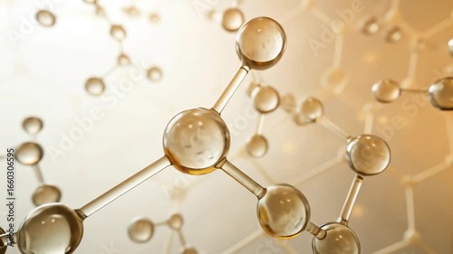 cosmetic skin cells Essence Essence Ball Molecules Cell repair,3D Molecular Structure Model - High-Quality Science Illustration