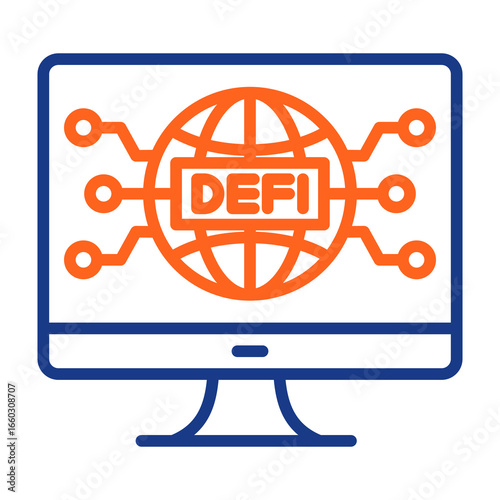 Defi Protocol Color Vector Icon