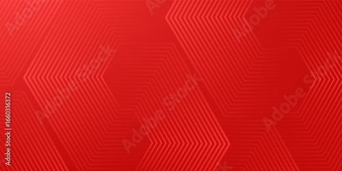 Abstract hexagon rendering of red abstract glass background simple