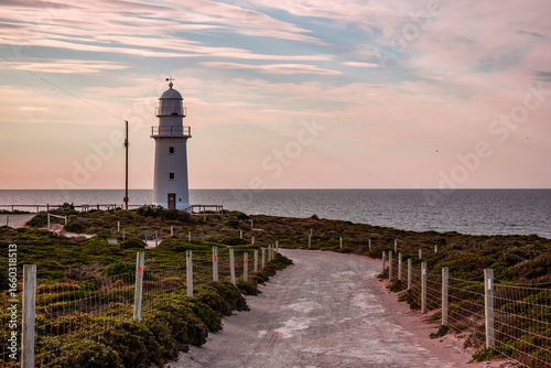 Australia, spectacular Corny Point Lighthouse is located on the northernmost point of the Yorke Peninsula. The lighthouse was completed in 1882, and is the third oldest remaining in South Australia.