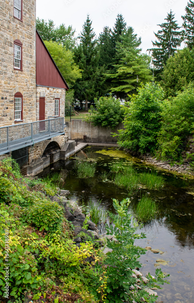 Obraz premium old mill in the river