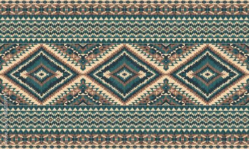 Tribal american ethnic native pattern.Traditional Navajo,Aztec,Apache,Southwest and Mexican style fabric pattern.Abstract vector motifs pattern.For fabric,clothing,blanket,carpet,woven,wrap,decoration