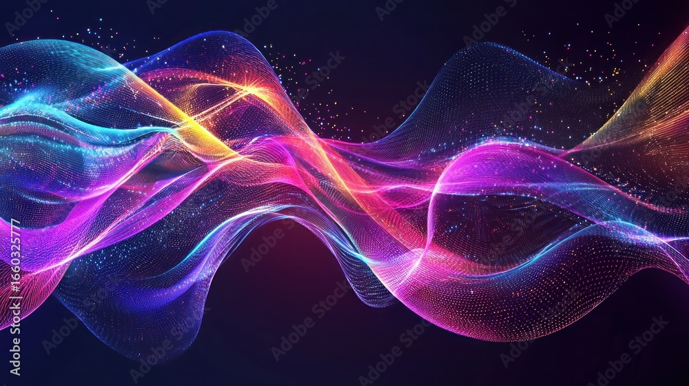 Fototapeta premium Colorful abstract lines background design