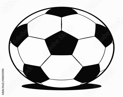 White leather soccer ball for a fun game