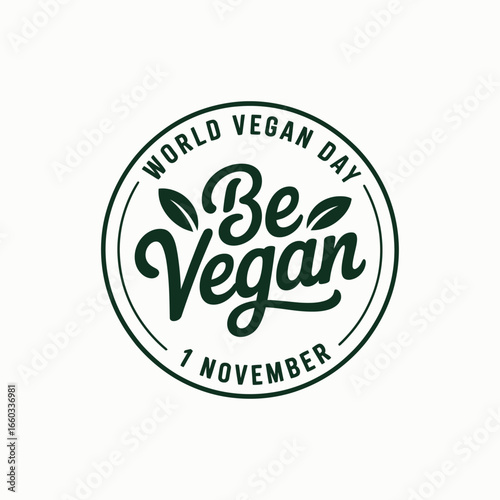World Vegan Day, World Vegan t-shirt design, Vector Design