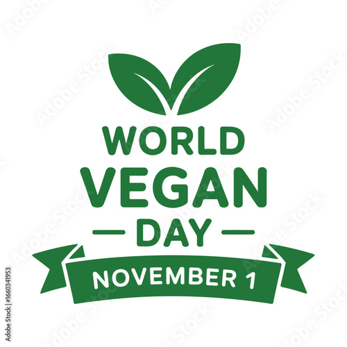 World Vegan Day, World Vegan t-shirt design, Vector Design