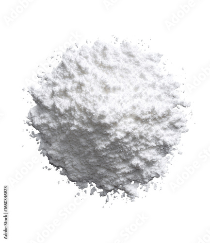 A pile of fine, white powder