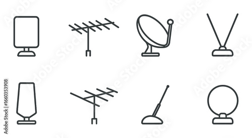 Set of dark hazard symbols including toxic biohazard radioactive and flammable signs
