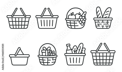 Collection of document icons with checkmarks and stamps on gradient background