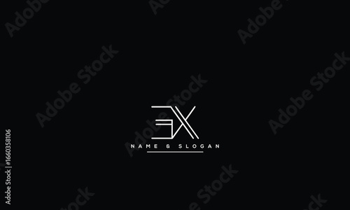 EX, XE, E, X Abstract Letters Logo Monogram