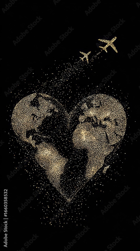 Naklejka premium Cosmic Heartbeat (1)