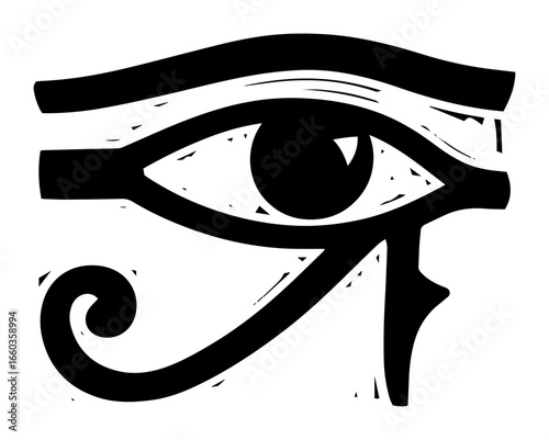 Eye of Horus Protective Symbol – Vintage Engraved Icon