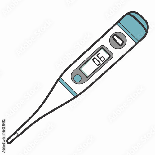 Digital thermometer showing a temperature reading