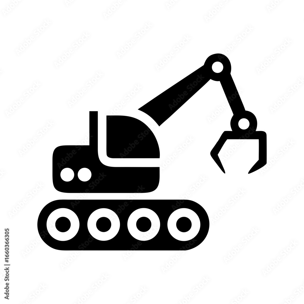 Naklejka premium bulldozer excavator isolated on white