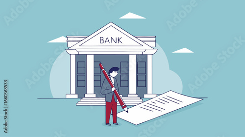 loan agreement, proof of debt payment obligations, legal money credit or borrowing document with signature, businessman signing signature on obligation banking document to make agreement
