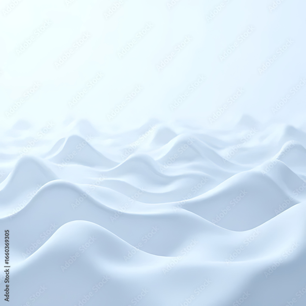 Obraz premium Abstract serene soft blue waves gentle ripples ethereal flowing texture subtle gradient background minimalist design