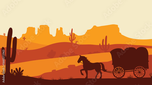 pioneer day background vector illustration suitable for pioneer day event in united states with landscape style and arizona view
