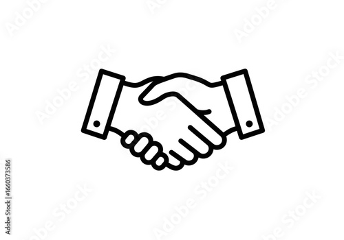 Handshake icon vector handshake illustration business vector, handshake icon vector illustration