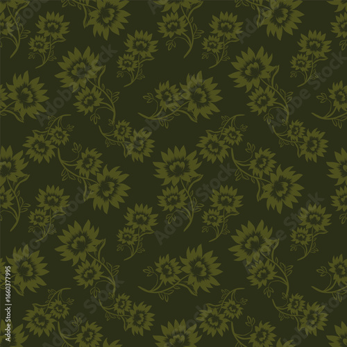 Wallpaper Mural seamless floral pattern Torontodigital.ca
