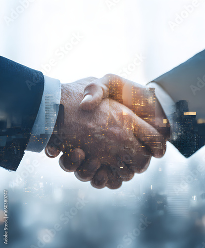 handshake between two businessmen