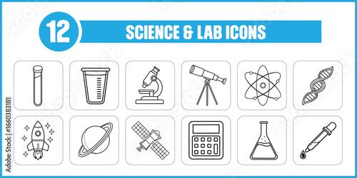 Science And Lab Icons