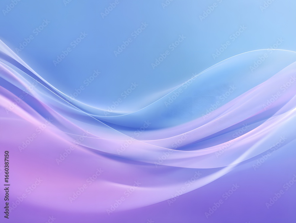 Fototapeta premium Blue Purple Soft Abstract Flow