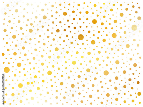 gold dots on transparent background